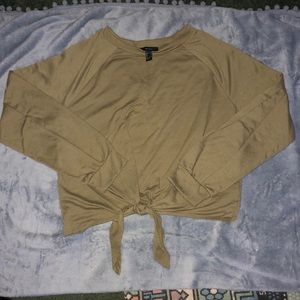 Army green long sleeve tie